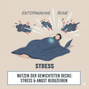 Eine grafische Darstellung, die den nachgewiesenen Nutzen der Decke zur Reduzierung von Stress und Angst gemäß den gewichtete decke erfahrungen zeigt.