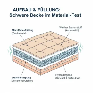 „Querschnitt und Material-Details aus dem schwere decke gegen stress test.“