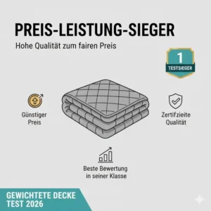 Der Preis-Leistung-Sieger im gewichtete decke test 2026 – Beste Qualität zum fairen Preis.