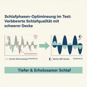 „Verbesserung der Schlafphasen durch eine schwere decke gegen stress test.“