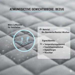 Die atmungsaktiven Materialien der Therapiedecke im schwere decke 140x200 test.