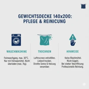 Anleitung zur richtigen Pflege und Reinigung aus dem schwere decke 140x200 test.