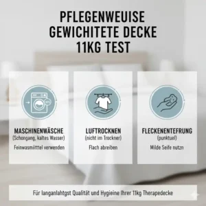 Washing and maintenance guide based on the gewichtete decke 11kg test.