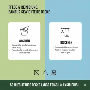 Die richtige Pflege und Reinigung passend zum gewichtete decke bambus test.