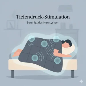 Die Wirkung der Tiefendruck-Stimulation durch eine gewichtete decke gegen angst.
