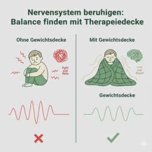 Anleitung zur Wahl des richtigen Gewichts für eine gewichtete decke gegen depression.