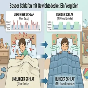 Vergleich der Schlafphasen bei Nutzung einer gewichtete decke autism kinder.