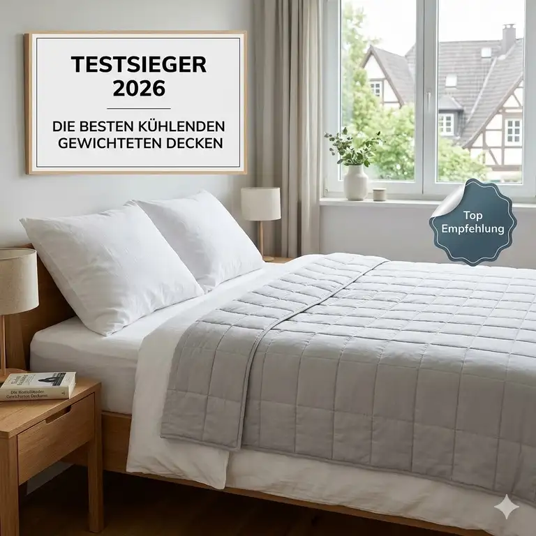 Kühlende gewichtete Decke Test 2026: Die 5 besten Modelle für tiefen Schlaf