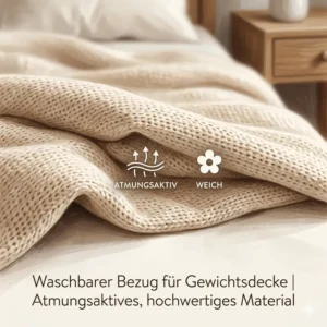 Hochwertiges und atmungsaktives Material für eine gewichtete decke bezug waschbar.