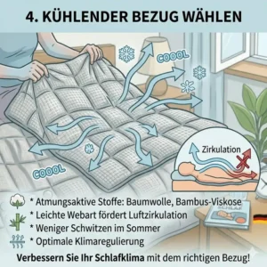 Die Wahl des richtigen kühlenden Bezugs lässt Sie bei einer gewichtete decke schwitzen vermeiden.