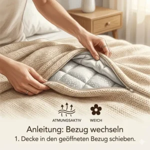 Schritt-für-Schritt Anleitung: So wechseln Sie Ihre gewichtete decke bezug waschbar schnell aus.