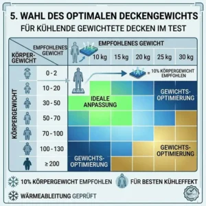 Eine Tabelle zur Auswahl des richtigen Gewichts für Ihren kühlende gewichtete decke test Favoriten.