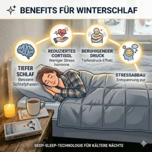 Vorteile für einen tiefen Schlaf erklärt im gewichtete decke winter test.