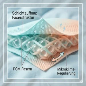 Schichtaufbau der temperaturregulierende decke