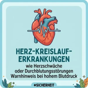 Darstellung von Herzkreislauf-Problemen bei gewichtete decke kontraindikationen.
