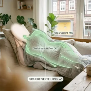 Sicherheitshinweise zur richtigen und sicheren Gewichtsverteilung einer gewichtete decke schwangerschaft.