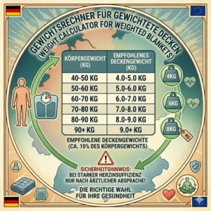 How to choose the right weight for a gewichtete decke bluthochdruck
