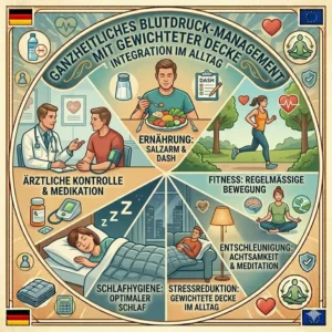 Holistic health routine including a gewichtete decke bluthochdruck