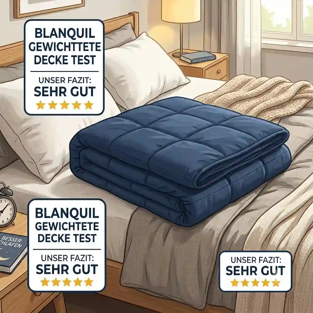 A featured image for a complete blanquil gewichtete decke test review.