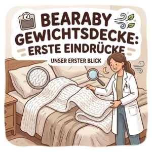 "Unboxing the Cotton Napper for our real-world bearaby weighted blanket test."