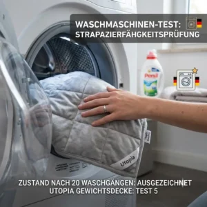 Washing machine durability test for Utopia Bedding weighted blanket