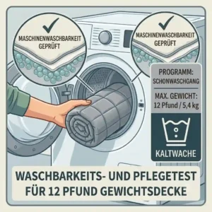 Laundering and drying test for 12 lb ZonLi weighted blanket